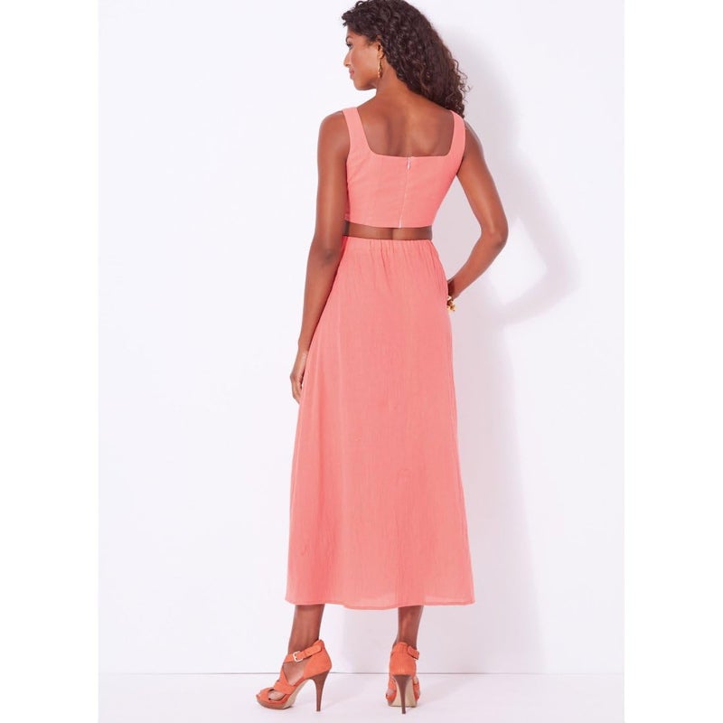 New Look Easy Misses' Bra Tops and Wrap Skirt Sewing Pattern Kit, Code N6722, Sizes 6-8-10-12-14-16-18, Multicolor - Image 4