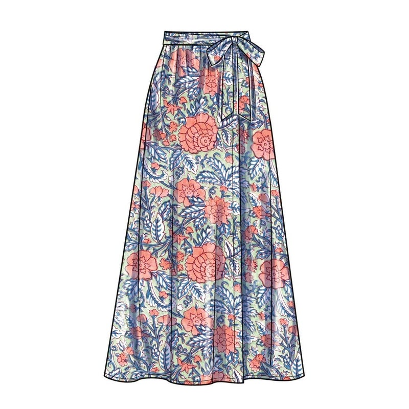 New Look Easy Misses' Bra Tops and Wrap Skirt Sewing Pattern Kit, Code N6722, Sizes 6-8-10-12-14-16-18, Multicolor - Image 5