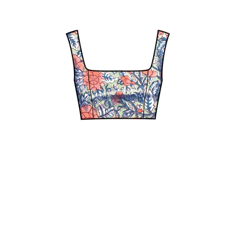 New Look Easy Misses' Bra Tops and Wrap Skirt Sewing Pattern Kit, Code N6722, Sizes 6-8-10-12-14-16-18, Multicolor - Image 3