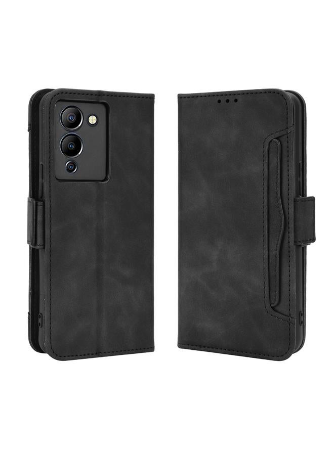 Zaboon Case For Infinix Note 12 G96 Skin Feel Calf Texture Card Slots Leather Phone Case - Image 2