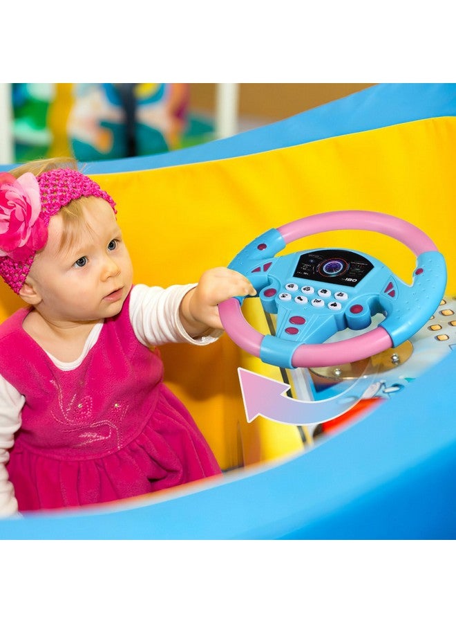 TOYANDONA 2 Pcs Baby Steering Wheel Toy - Simulated Driving Controller, Early Education Pretend Driving Steering Wheel With Light Music For Boys Girls 4 5 6 Years Old - Image 4