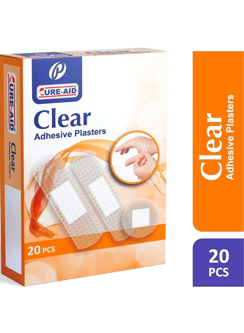كيور إيد بلاستر طبى للجروح شفاف 20 قطعة - Image 2