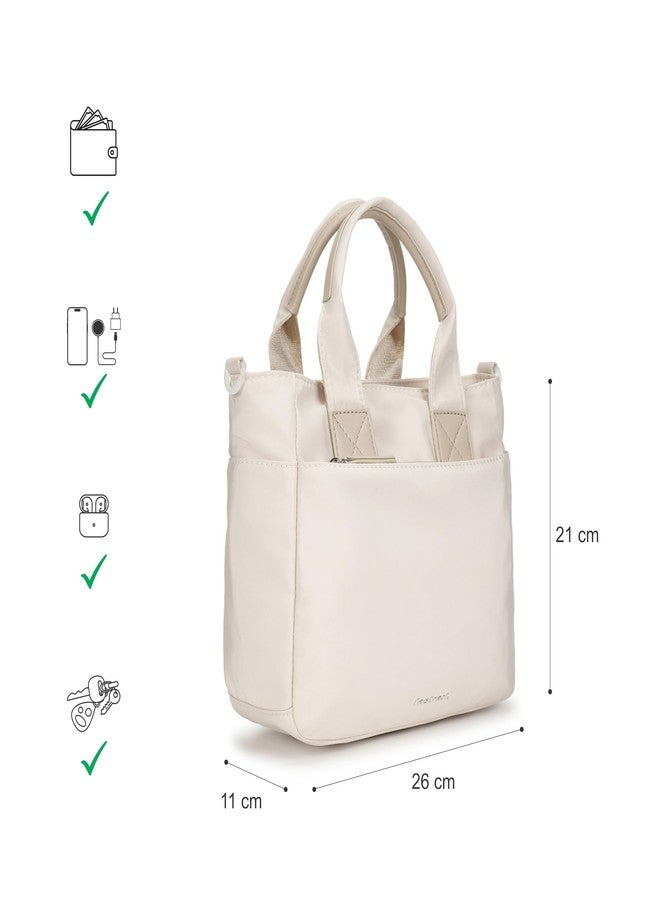 Fastrack Cloud Nylon Satchel Bag | Spacious Main Compartment with Organiser Pockets, External Quick-Access Zipper Pocket, Dual Carry Handles & Detachable Adjustable Webbing Strap with Zipper Closure - Image 3