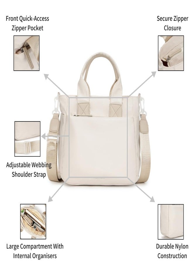 Fastrack Cloud Nylon Satchel Bag | Spacious Main Compartment with Organiser Pockets, External Quick-Access Zipper Pocket, Dual Carry Handles & Detachable Adjustable Webbing Strap with Zipper Closure - Image 4