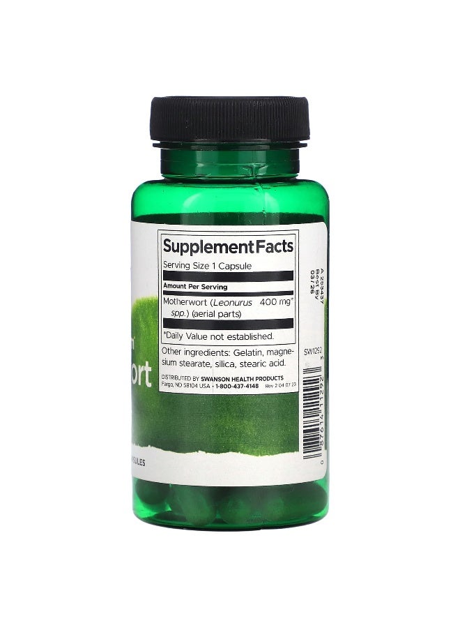 Swanson, Full Spectrum Motherwort, 400 mg , 60 Capsules - Image 2