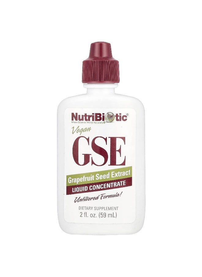 Nutribiotic - NutriBiotic, Vegan GSE Grapefruit Seed Extract, Liquid Concentrate, 100 mg, 2 fl oz (59 ml) - Image 1