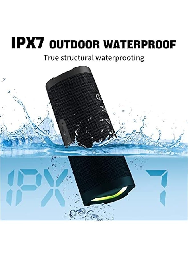 ANKOVO Bluetooth Speakers Portable Wireless Speaker V5.0 with 24W Loud Stereo Sound, TWS, 24H Playtime & IPX7 Waterproof, Suitable for Travel, Home and Outdoors  - Image 4