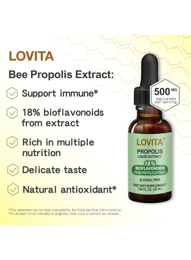 لوفيتا مستخلص سائل من البروبوليس النحلي 500 مجم | مستخلص البروبوليس 5:1 | خالٍ من الكحول | دعم المناعة | 1 أونصة سائلة (عبوة من 3 قطع) - Image 4
