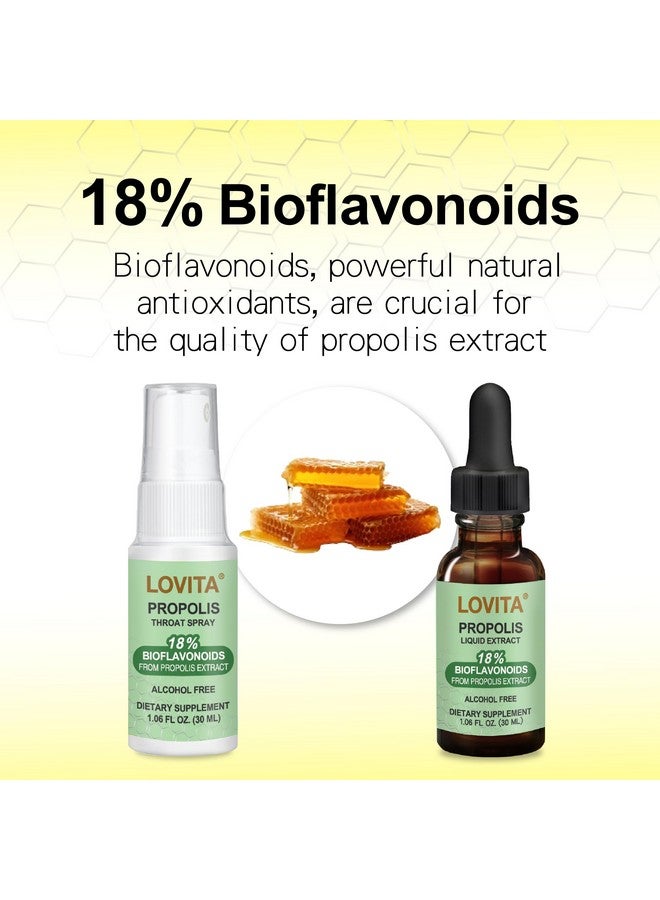 لوفيتا مستخلص سائل من البروبوليس النحلي 500 مجم | مستخلص البروبوليس 5:1 | خالٍ من الكحول | دعم المناعة | 1 أونصة سائلة (عبوة من 3 قطع) - Image 3