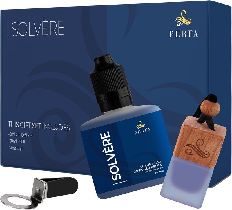 Perfa Sauvage Gift Set with Refill Bottle | Car Scents Air Freshener with Sauvage Fragrance - Image 1