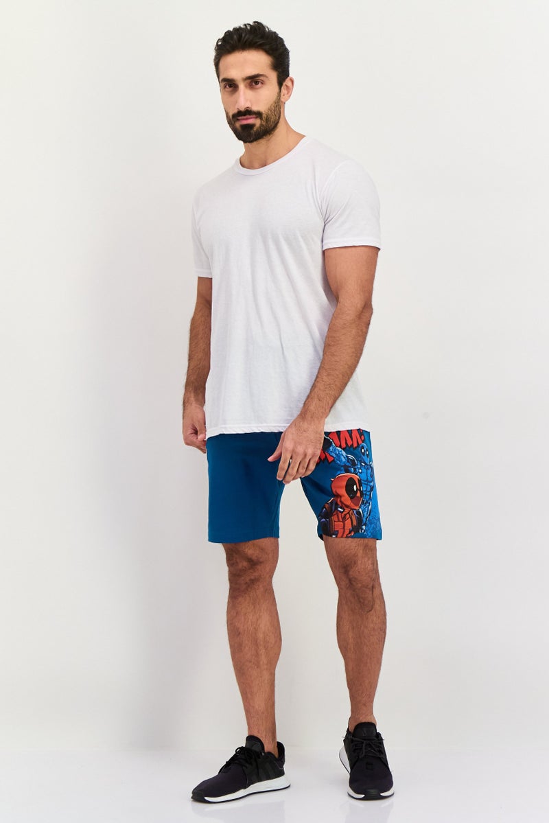 MARVEL شورتات أساسية للرجال من ديدبول، أزرق فواتح - Image 3