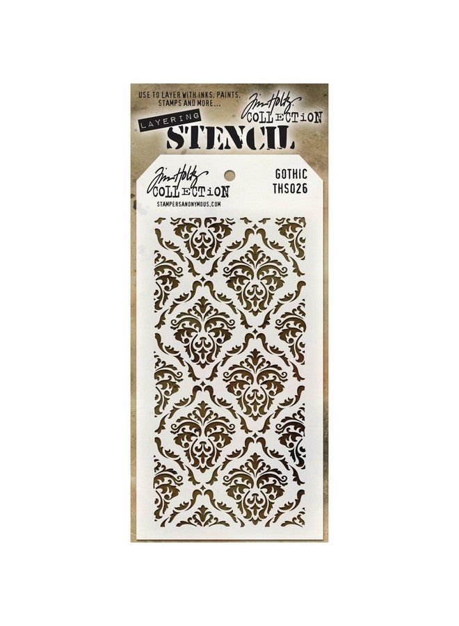 Stampers Anonymous Holiday Knit Tim Holtz Layered Stencil 4.125Inch By 8.5Inch