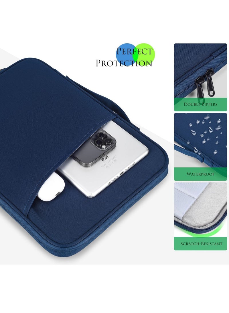 روك بو حقيبة حافظة للأجهزة اللوحية مقاس 12.9 بوصة و13 بوصة متوافقة مع iPad Air 13 بوصة (M3/M2) 2025/2024 وiPad Pro 13 بوصة M4 2024 وS10+ 12.4 بوصة 2024/iPad Pro 12.9 M2 2022/2021/2020 وSurface Laptop Go 12.4 بوصة وGalaxy Tab S7+S8+/S9+/S9FE+ 12.4 بوصة 2022/2023 مع لوحة مفاتيح سحرية/حقيبة حمل لوحة مفاتيح ذكية - Image 4