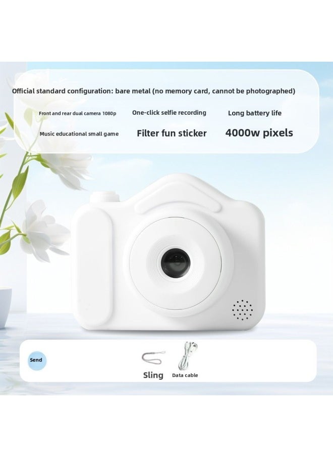 Generic Camera Cute Camera Upload Double Camera Student Record Digital HD Travel Campus Mobile Phone-Body Color:White [ips High-definition Screen Can Be Selected] - Official Standard Configuration [cannot Take Pictures Without Memory Card]  - Image 1