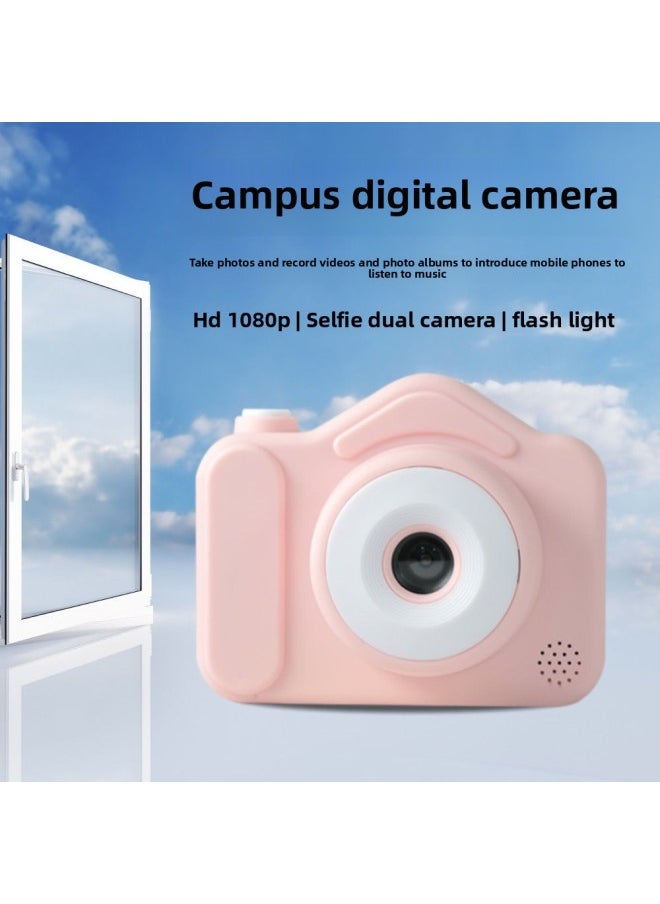 Generic Camera Cute Camera Upload Double Camera Student Record Digital HD Travel Campus Mobile Phone-Body Color:White [ips High-definition Screen Can Be Selected] - Official Standard Configuration [cannot Take Pictures Without Memory Card]  - Image 4