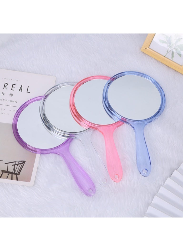 Double-sided circular handheld mirror with true vision and 2X magnification - Image 5