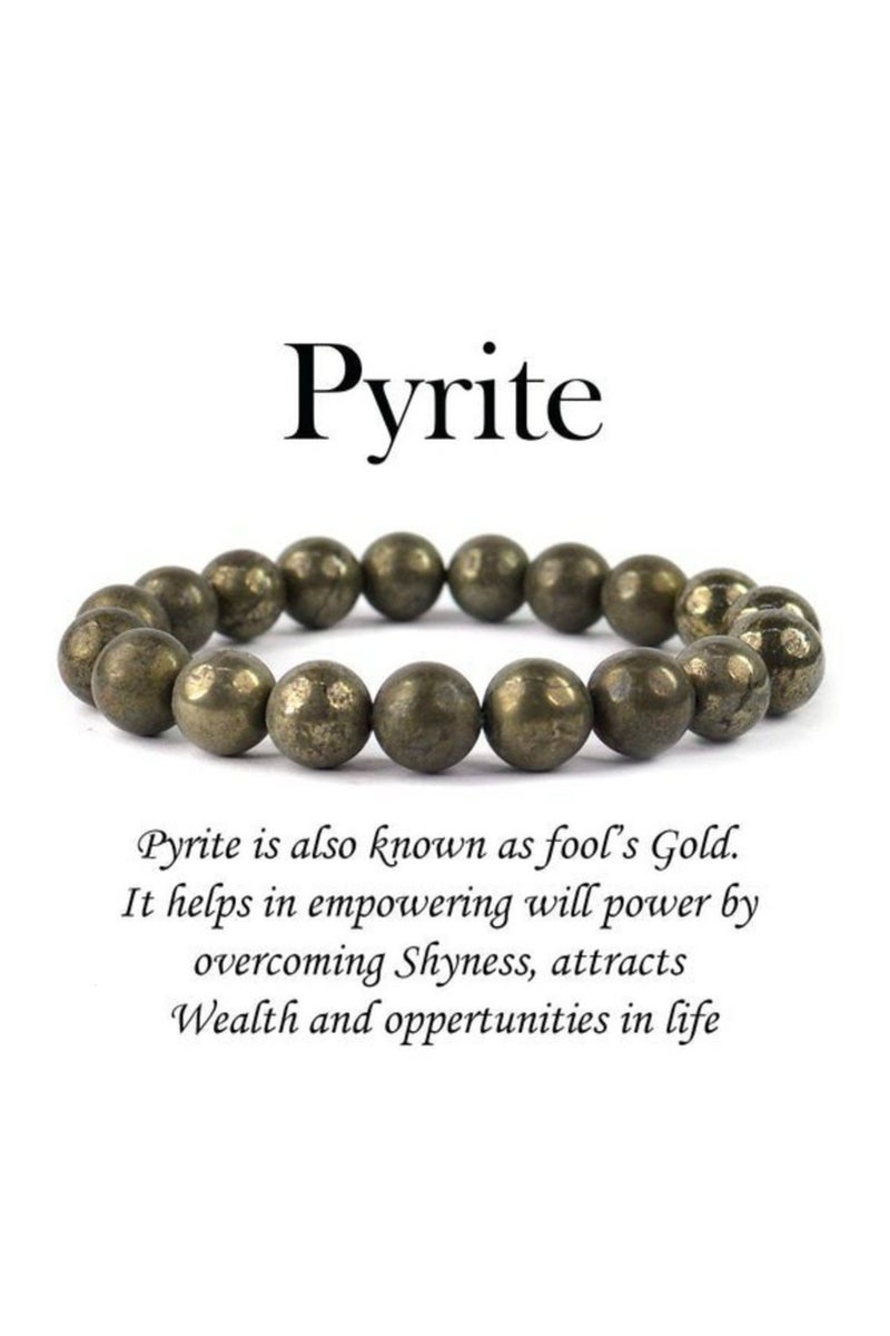 Natural Pyrite Bracelet(CERTIFIED) - Image 2