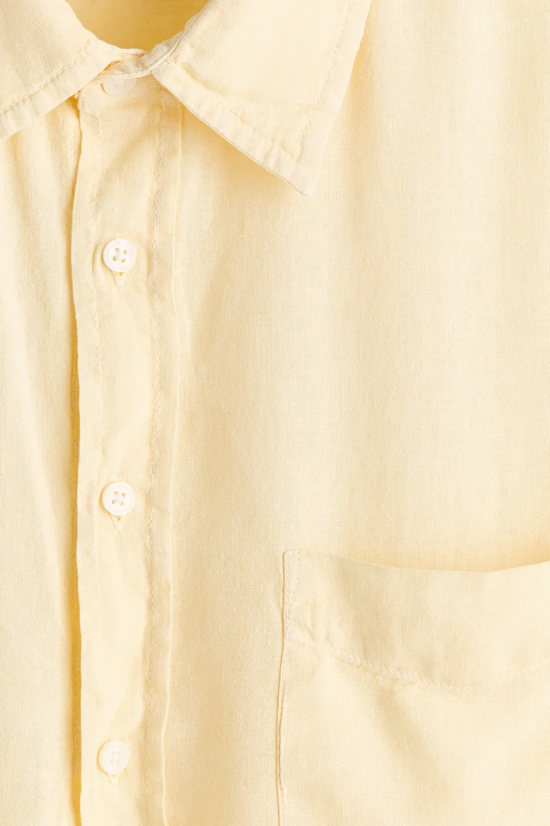 H&M  Relaxed Fit Linen-blend shirt for Men | Best Price UAE