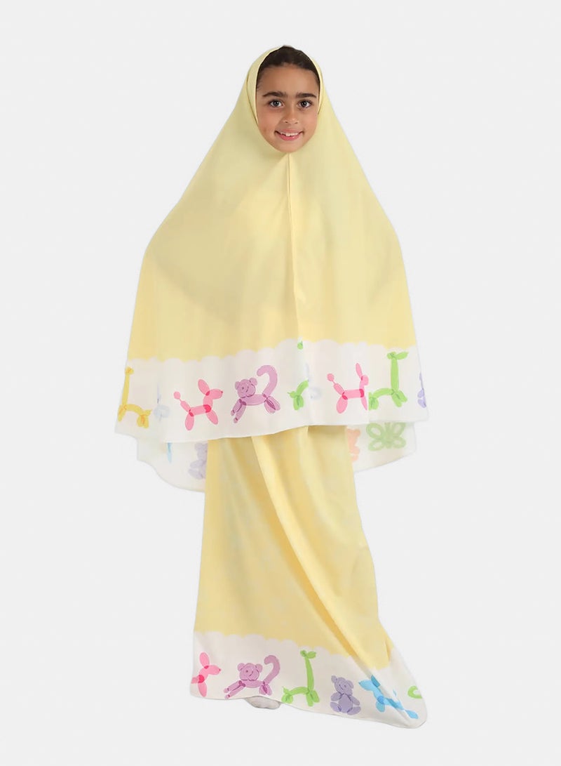 Carina Girly Prayer Set with Print Trim - Image 1