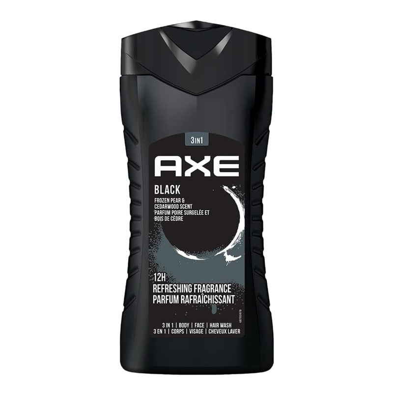 AXE Black Frozen Pear  Cedarwood Scent 3 in 1 Body wash Face wash Hair wash
