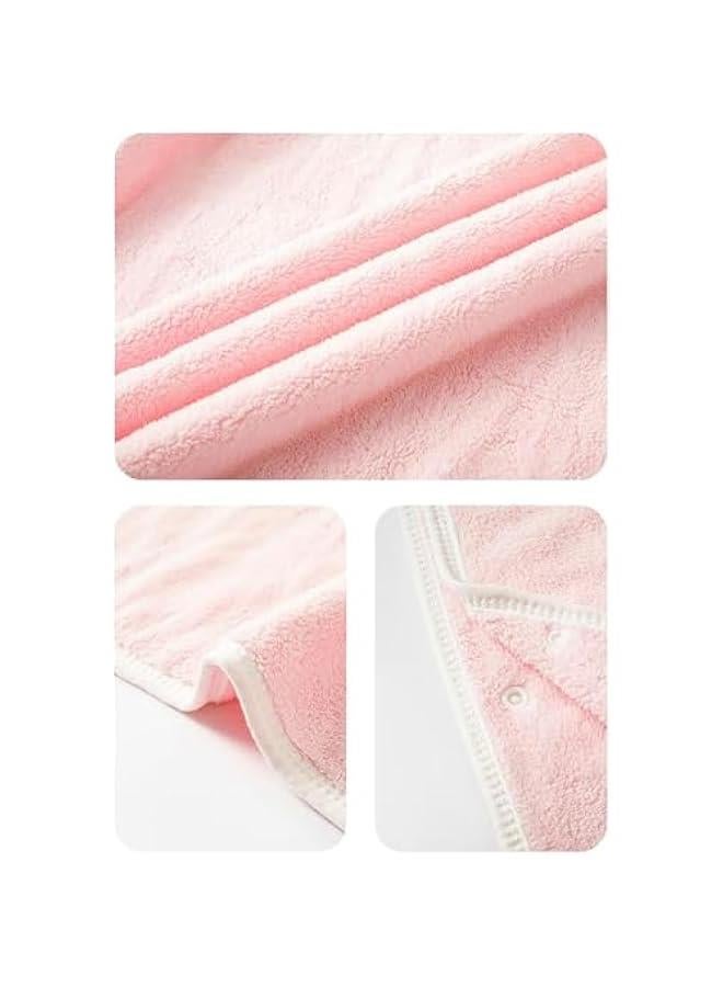 DURKU Unicorn Hooded Beach Towel Poncho for Kids 0 to 6 Years Boys Girls Bath Robe Swimsuit Cover UP for Beach Pool Bath Towel Wrap Newborn Shower Gifts (Pink) - Image 4