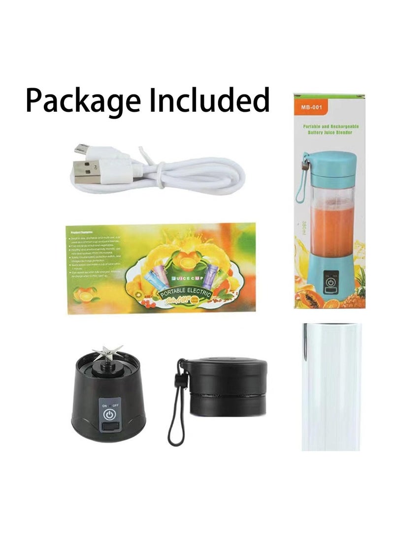 Portable Blender for Shakes and Smoothies Personal Blender 380ml Handheld USB Rechargeable Blenders Mini Small Fruit Juicer Blender  - Image 4