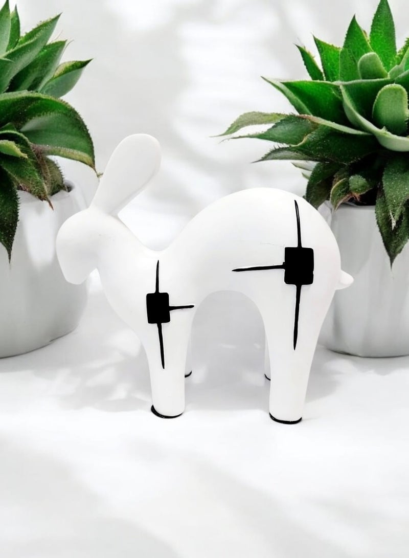 AKDC Polyresin Rabbit Décor A Charming And Decorative Accessory That Brings Character And Joy To Any Room 25x30CM - Image 3