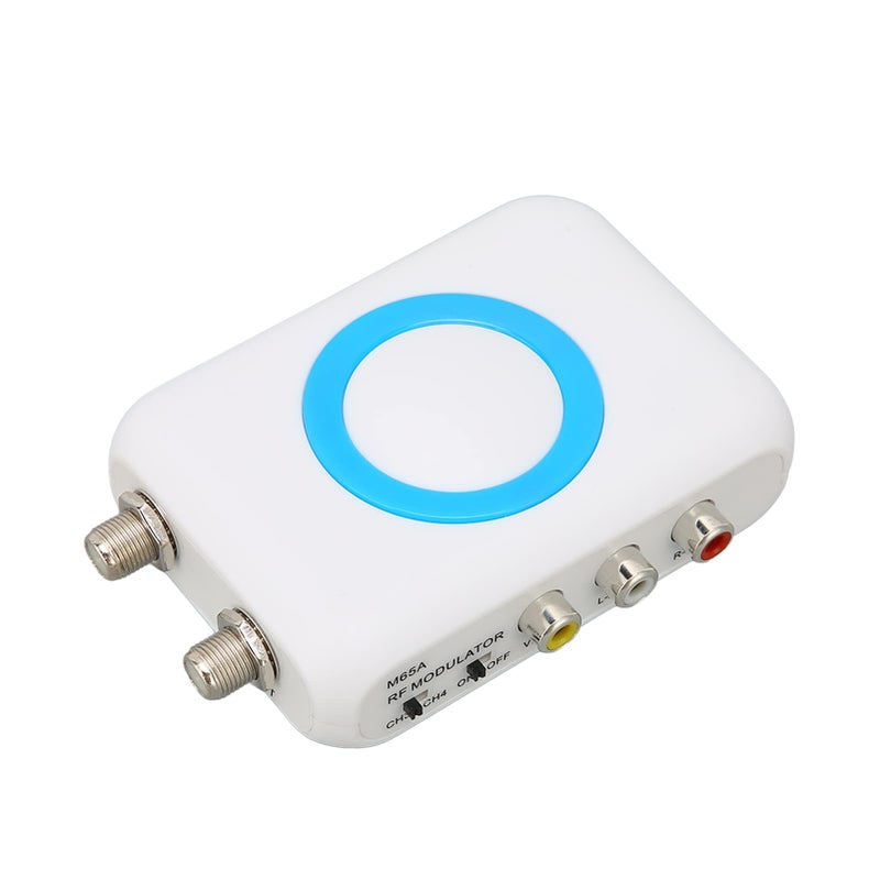 ciciglow NTSC RF Modulator, TV Link Modulator, M65A Audio Video Converter Receiver, AV Output Professional HD VHF Demodulator Converter, Supporting PLL/NTSC, with USB Cable, for CATV - Image 4