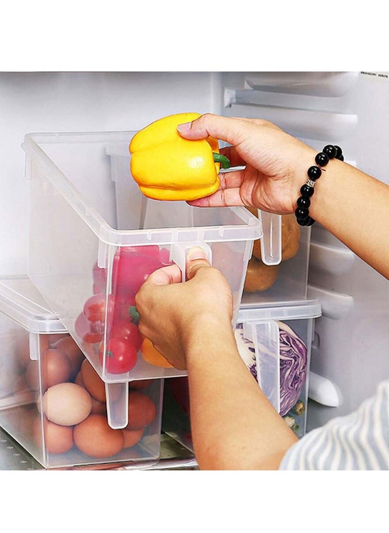 BestStore 3-Pack Cereal and Dry Food Storage Containers Kitchen Organizer Small Meal Prep for Sugar Flour Snack Baking Supplies BPA-Free Stackable Boxes with Locking Lids  - Image 4