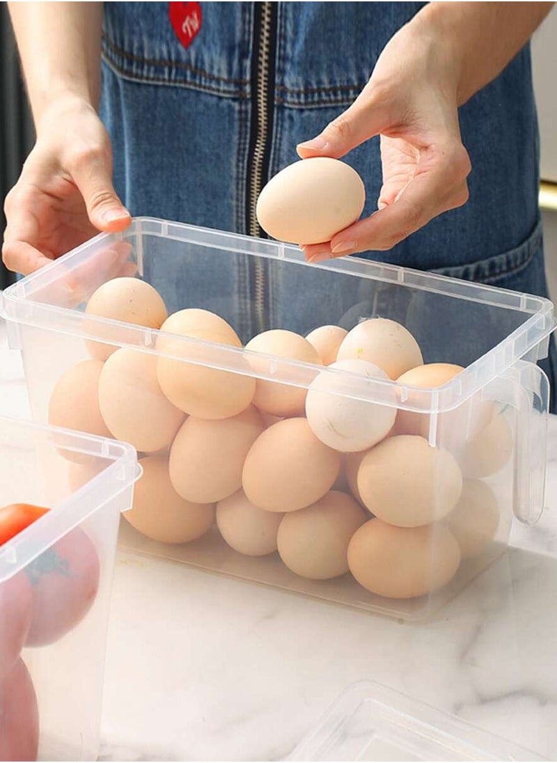 BestStore 3-Pack Cereal and Dry Food Storage Containers Kitchen Organizer Small Meal Prep for Sugar Flour Snack Baking Supplies BPA-Free Stackable Boxes with Locking Lids  - Image 5