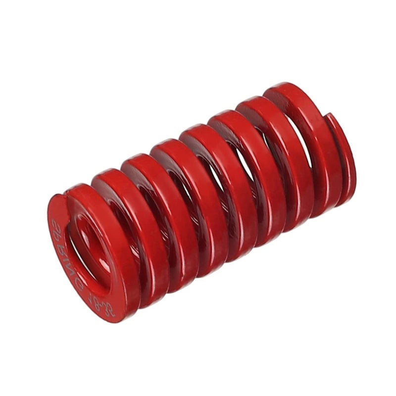 Metal Spring，Springs Compression Spring, 18mm OD 9mm ID 35mm Long Spiral Stamping Middle Load Compression Mould Die Spring, for Mechanical Equipment 3D Printer Accessories Red Tone 1pcs - Image 1