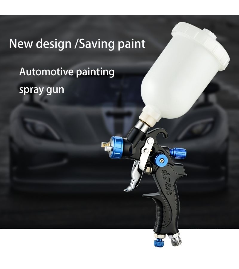 High Quality Automotive Furniture Spray Gun 0.8mm 1.0mm Nozzle Air Pressure Atomization Adjustment - Image 2