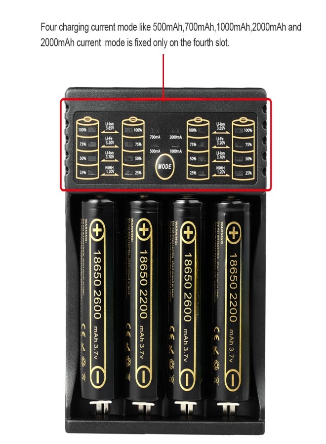 LiitoKala Lii-402 Smart Battery Charger 1.2V 3.7V 3.2V 3.85V AA/AAA for 18490 18350 17670 17500 16340 14500 10440 Batteries - Image 5