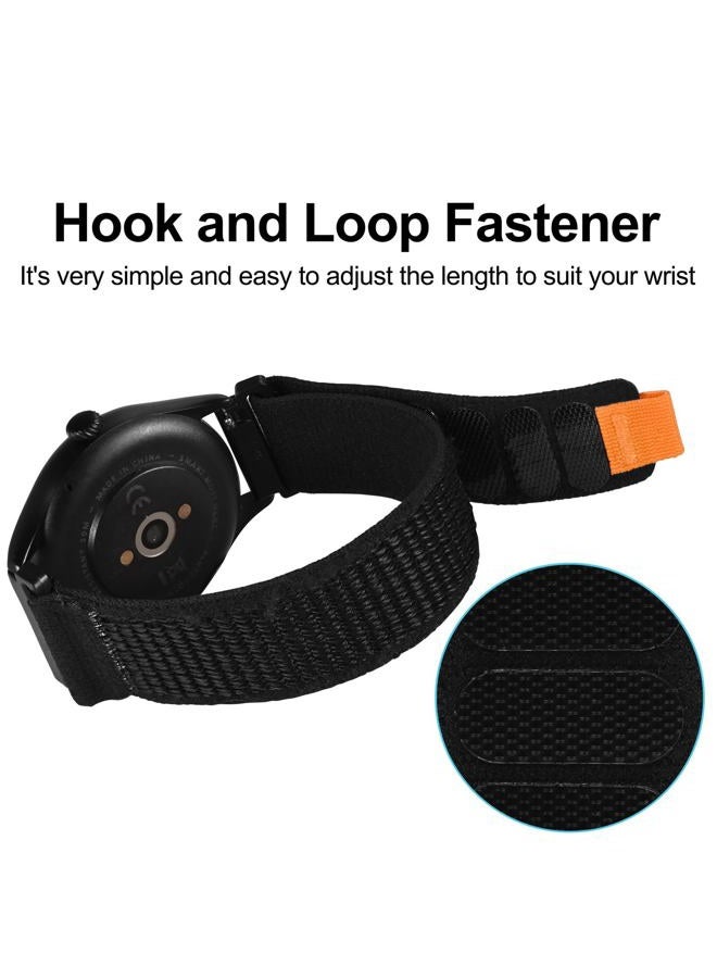 BISONSTRAP Watch Bands for Men and Women, Trail Loop Nylon Watch Straps, Quick Release Replacement Bands, 22mm, Black - Image 3