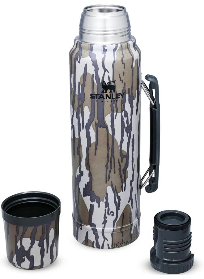 Stanley Classic 1L Vacuum Bottle - Mossy Oak Bottomland - Keeps Hot or Cold for 24 Hours - BPA-Free - Leakproof - Dishwasher Safe - Image 2