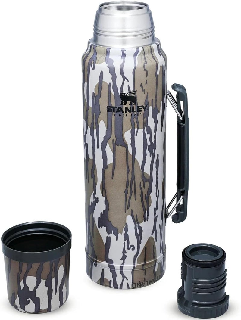 Stanley Classic 1L Vacuum Bottle - Mossy Oak Bottomland - Keeps Hot or Cold for 24 Hours - BPA-Free - Leakproof - Dishwasher Safe - Image 3