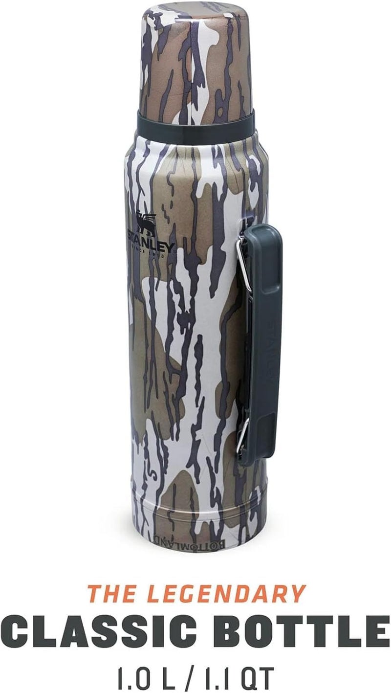 Stanley Classic 1L Vacuum Bottle - Mossy Oak Bottomland - Keeps Hot or Cold for 24 Hours - BPA-Free - Leakproof - Dishwasher Safe - Image 4