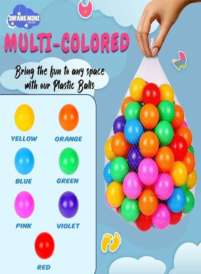 Infans Mini كرات بلاستيكية ناعمة للأطفال من إنفانز ميني 4 سم، مناسبة لأحواض السباحة والمحيطات، بدون حواف حادة ومصنوعة من بلاستيك غير سام، مناسبة لخيام وأنفاق لعب الأطفال الصغار في الأماكن المغلقة (متعددة الألوان، عبوة من 144 كرة). - Image 5