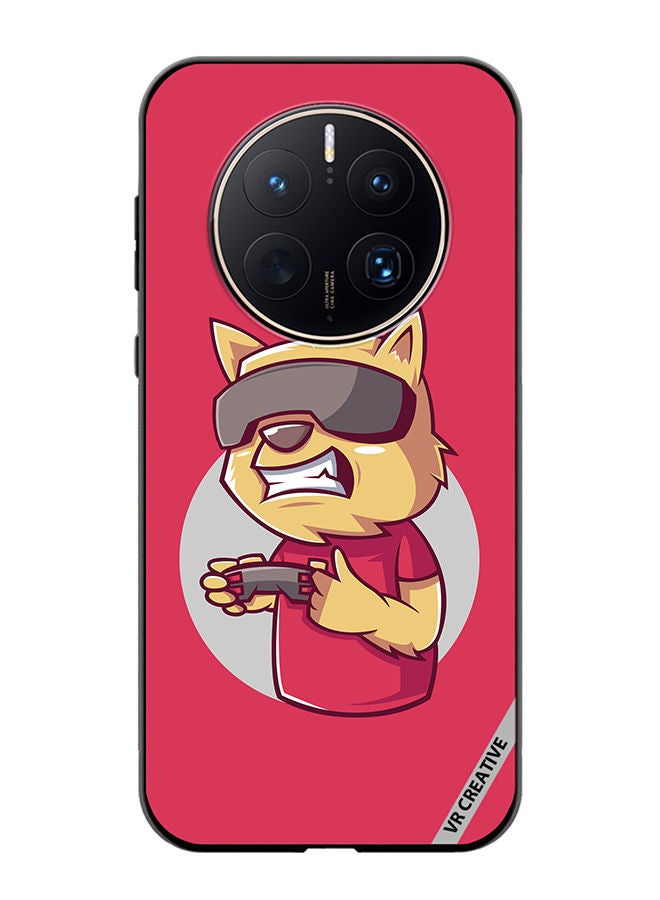 VR CREATIVE Protective Case Cover For Huawei Mate 50 Pro Gamer Cat Design Multicolour - Image 1
