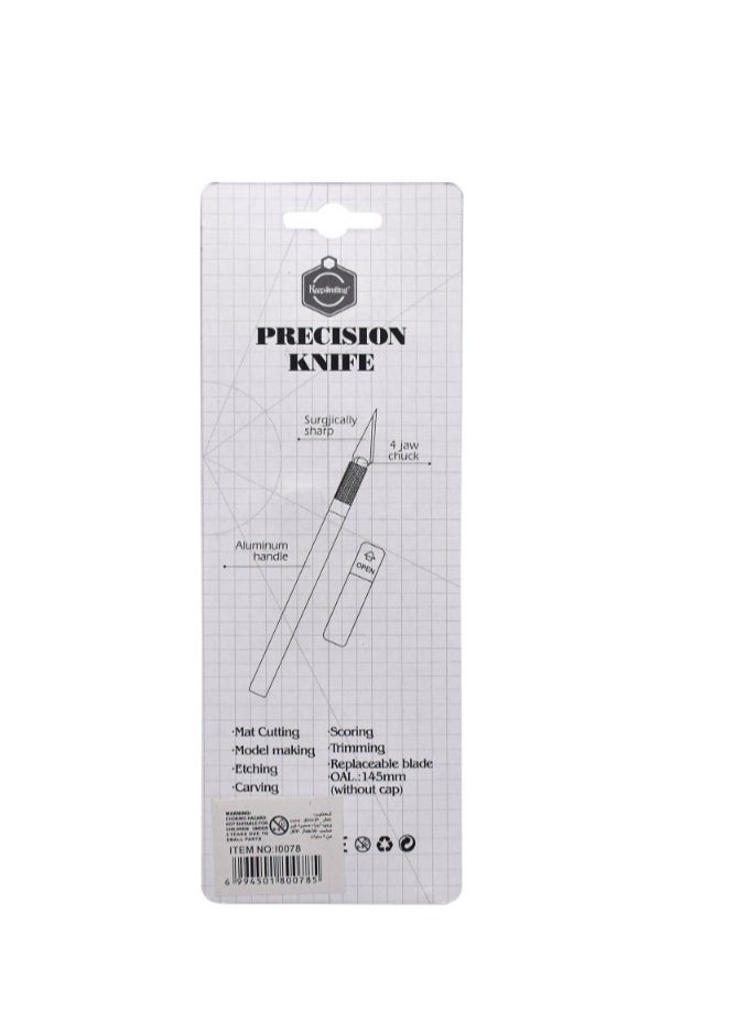 Keep Smiling KEEP SMILING Pen  Metal Handle With 5 Interchangeable Sharp Blades Scalpel Tool Craft Knife Cutter  - Image 3