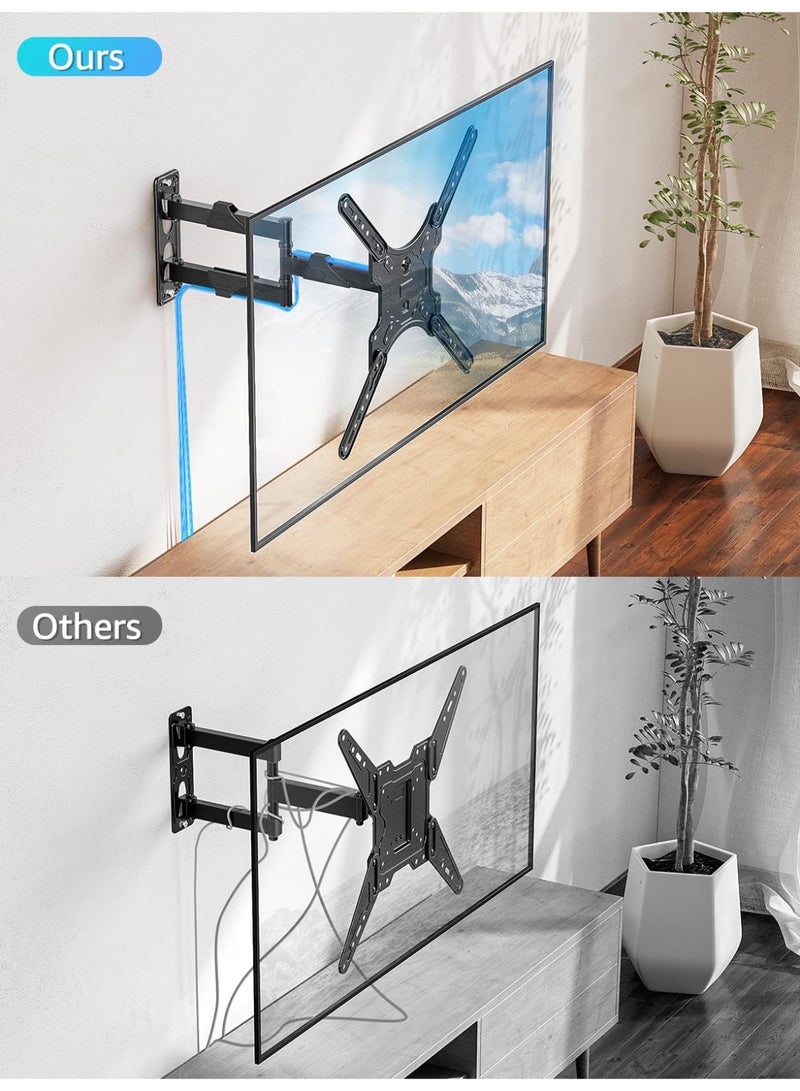 آسي بلاي حامل جداري متحرك للتلفزيون مقاس 26–60 بوصة، قابل للدوران والإمالة، أقصى ‎VESA 400x400‎ مم، تصميم موفر للمساحة، مناسب للشاشات حتى ‎35‎ كجم - Image 2