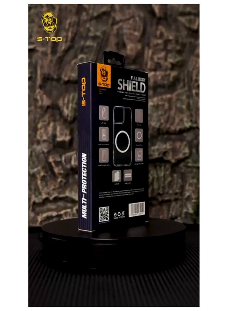 اس-توب مجموعة الحماية الكاملة S-TOP iPhone 16 Plus، غير لامعة، واقي شاشة سيراميك، غطاء iPhone 16 Plus، واقي الكاميرا، قماش إصبع PUBG، مضاد لبصمات الأصابع - Image 3