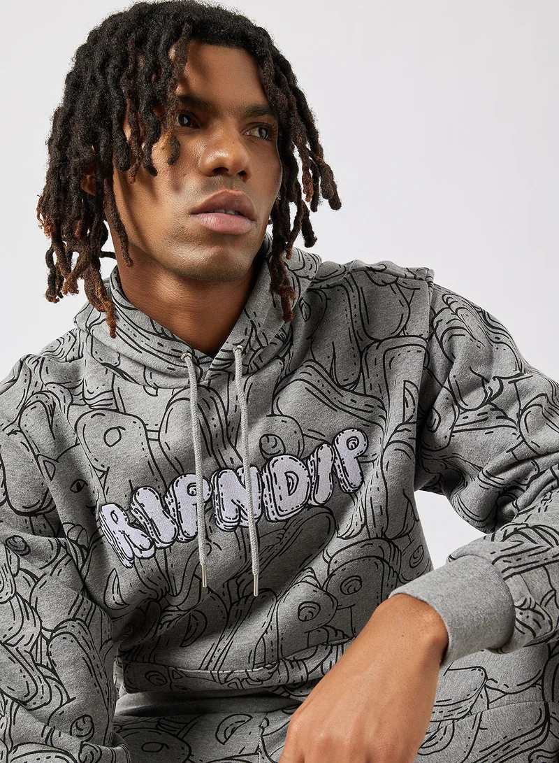 RIP N DIP Bubble Booble All-Over Print Hoodie