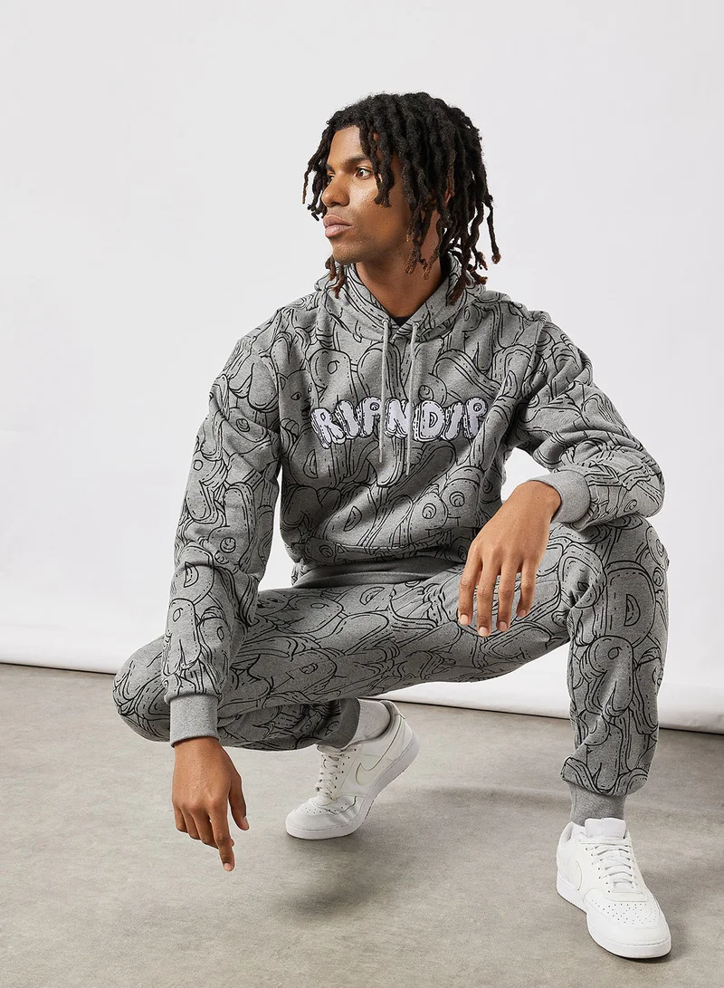 RIP N DIP Bubble Booble All-Over Print Hoodie