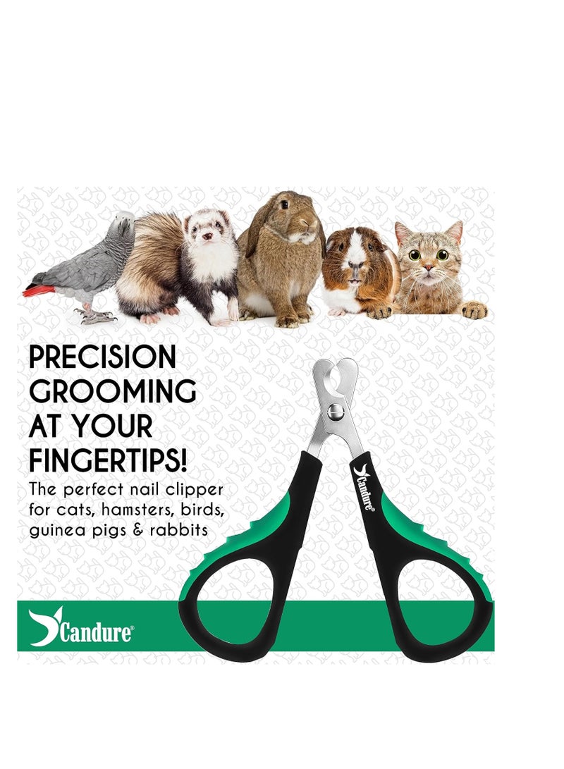 Candure Candure Cat Nail Clippers for Indoor Cats, Rabbits, Hamsters, Birds with Precise Angled Edges to Ensure Easy & Safe Trimming Stainless Steel Cat Nail Trimmer for At-Home Cat Grooming  - Image 5