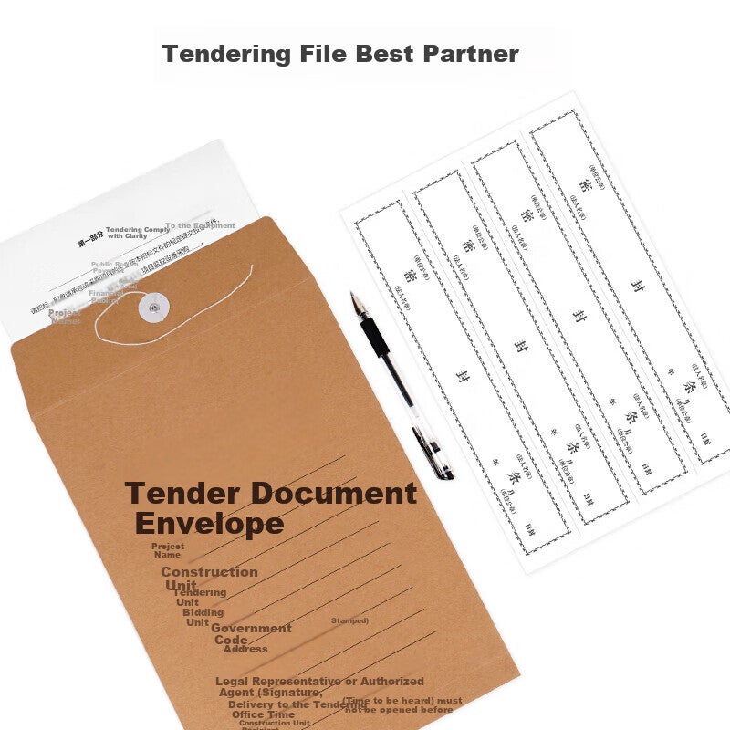 JD Jing Zao SIMAA 100 Adhesive File Sealing Strips 29750mm Bid Document Bag Sealing Strips Document File Bag Sealing Strips No Glue Required Sealing Strips 6813 - Image 4