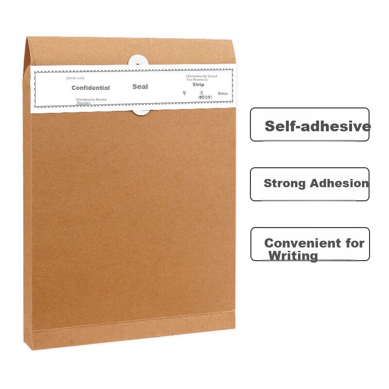 JD Jing Zao SIMAA 100 Adhesive File Sealing Strips 29750mm Bid Document Bag Sealing Strips Document File Bag Sealing Strips No Glue Required Sealing Strips 6813 - Image 2