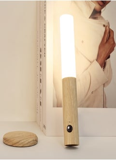 KEVIN Motion Sensor Night Lights Magnet Body Sensor Hallway, Rechargeable Led Light Portable Stairway, Wooden Wall Sconce Battery Powered Cabinet Lights  - Image 2