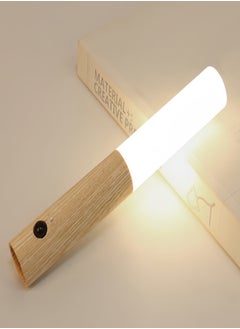 KEVIN Motion Sensor Night Lights Magnet Body Sensor Hallway, Rechargeable Led Light Portable Stairway, Wooden Wall Sconce Battery Powered Cabinet Lights  - Image 3