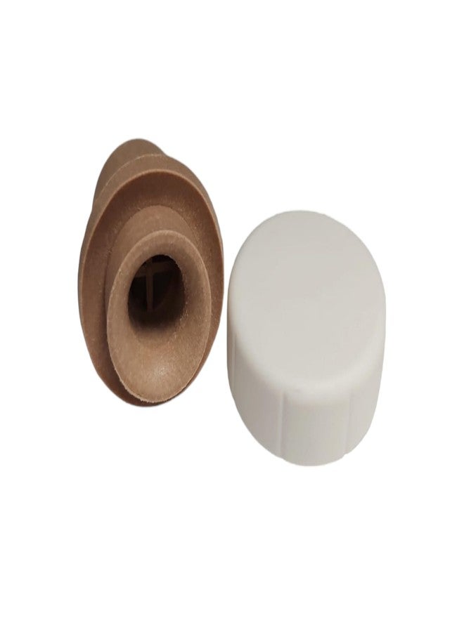 ناكبونار مجموعة ناكبونار من 12 قطعة من سدادات زجاجات النبيذ والمشروبات الكحولية والزيوت والخل، مصنوعة من مادة صناعية، مزودة بفوهة صب بيضاء، مناسبة لفتحات زجاجات النبيذ والمشروبات الروحية والزيوت والخل، مع سدادات فلين على شكل حرف T لفتحات قطرها 18 مم (3/4 بوصة). صنع في إيطاليا. - Image 2